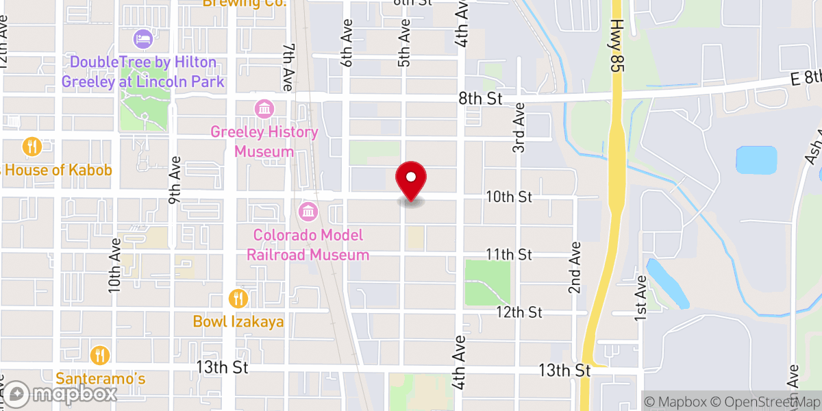 Map showing location of Church of St. Albert