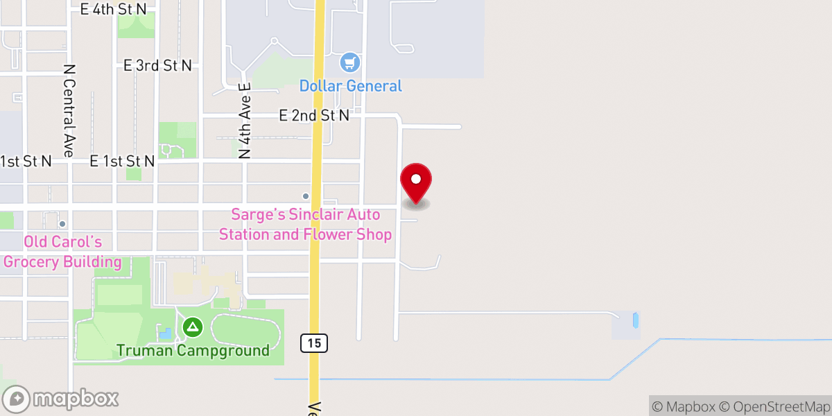 Map showing location of Trinity Lutheran Church (ELCA)