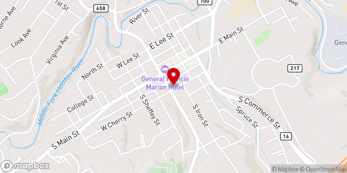 Map showing location of First United Methodist Church