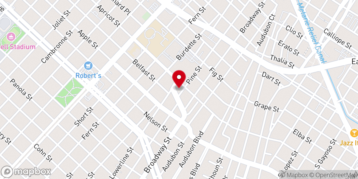 Map showing location of St Rita Catholic Church