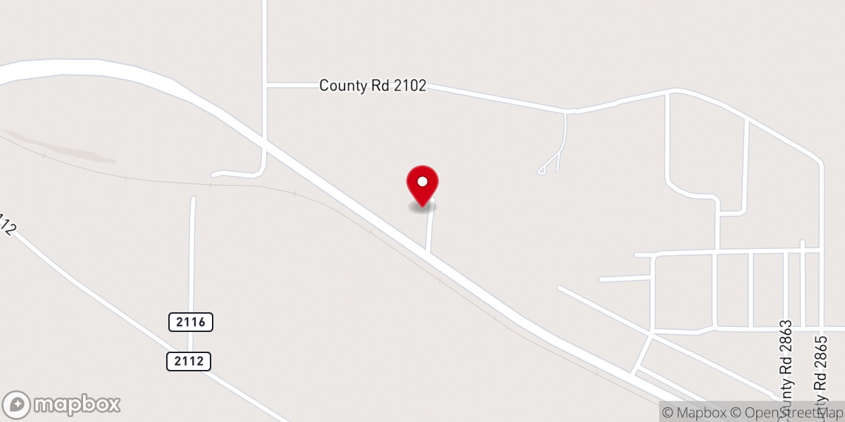 Map showing location of Veal Switch Baptist Church