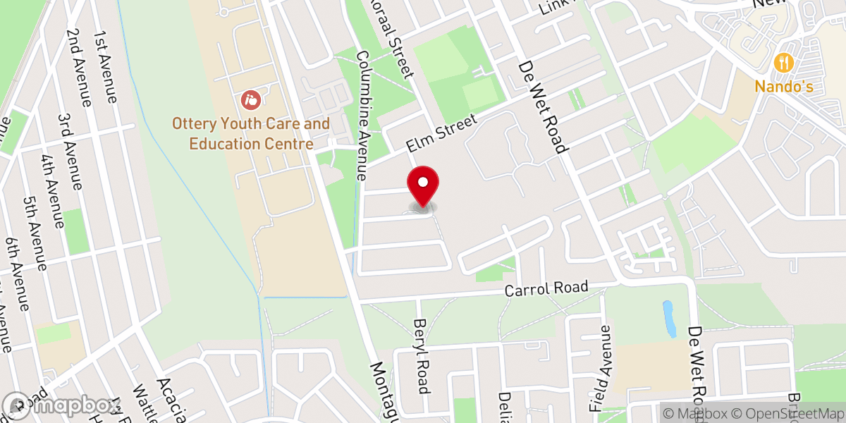 Map showing location of Revival Church (Ottery)