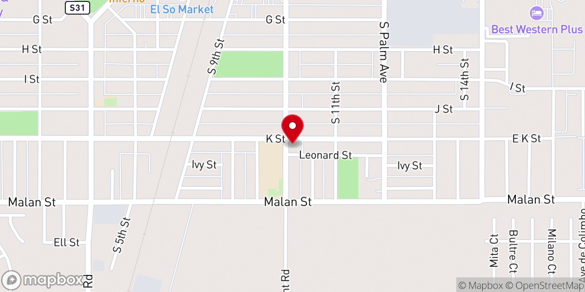 Map showing location of Saint Margaret Mary Catholic Church