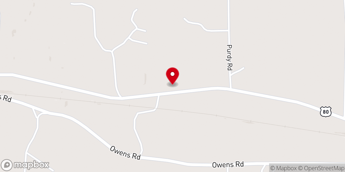 Map showing location of Calhoun Assembly of God Church