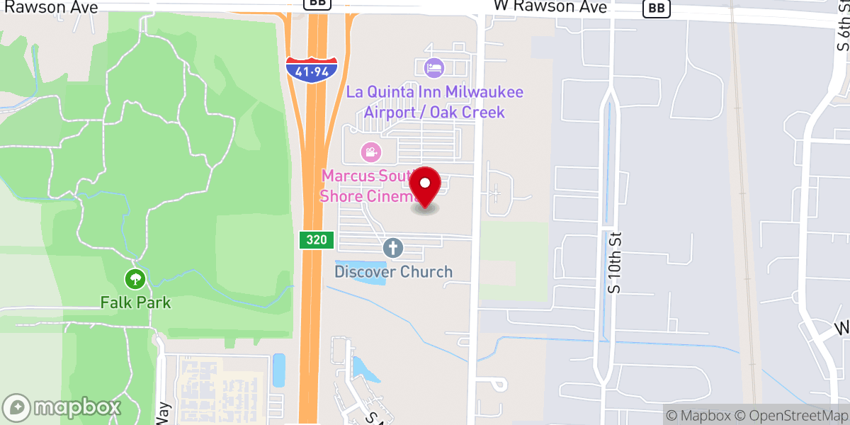 Map showing location of Discover Church