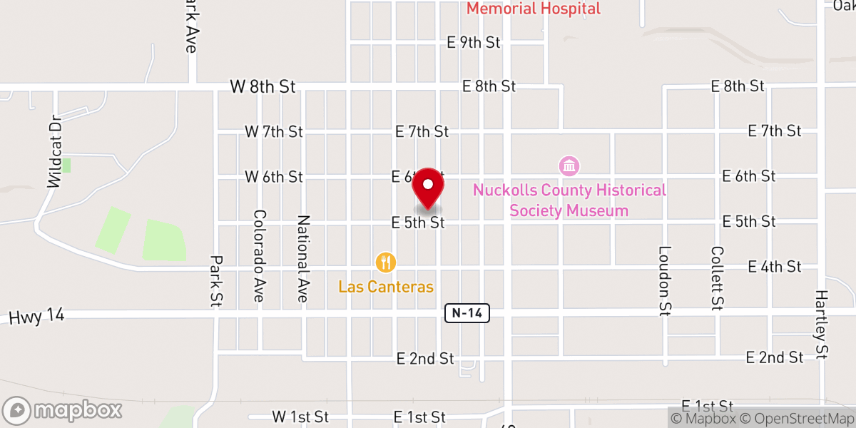 Map showing location of Our Redeemer Lutheran Church