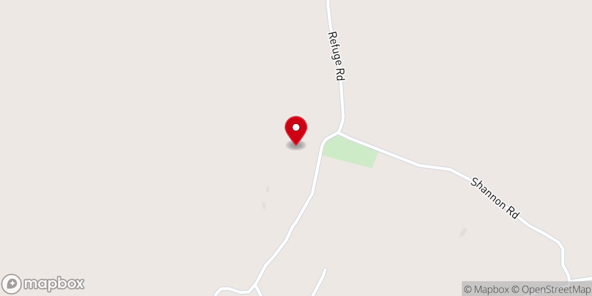 Map showing location of Refuge church of Christ