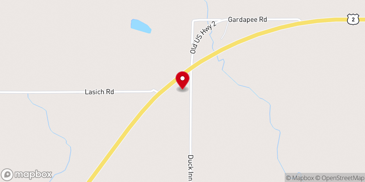 Map showing location of Manistique Seventh-day Adventist Church