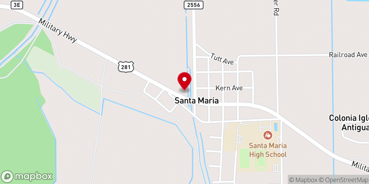 Map showing location of St. Margaret Ann