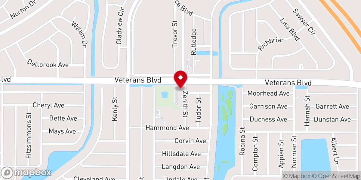 Map showing location of Sonshine Baptist Church