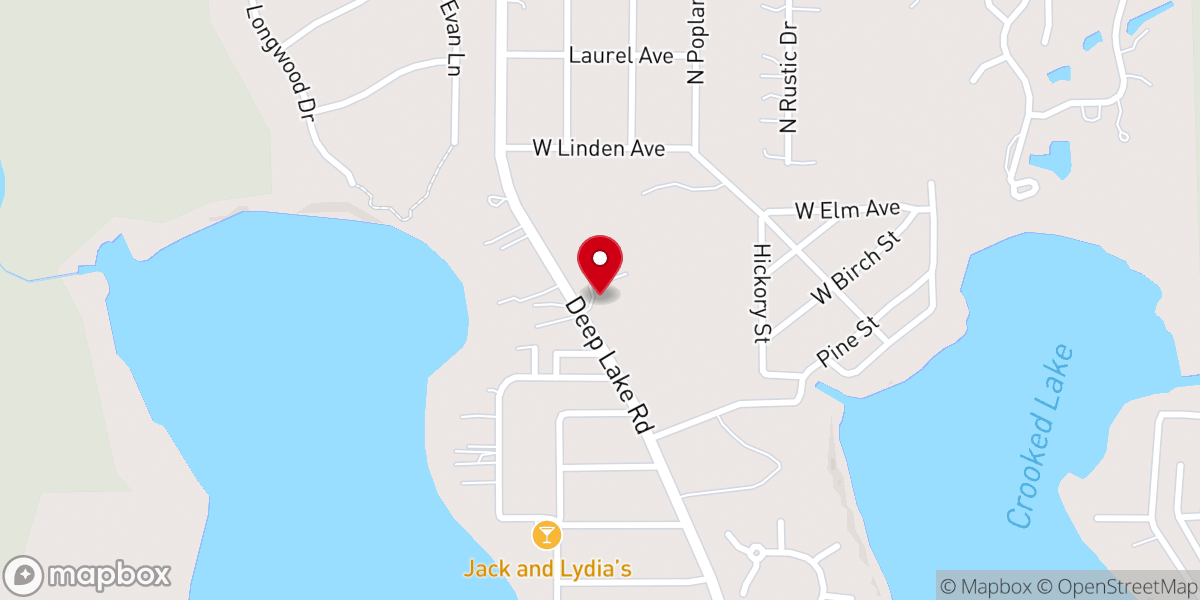 Map showing location of Transformation Church