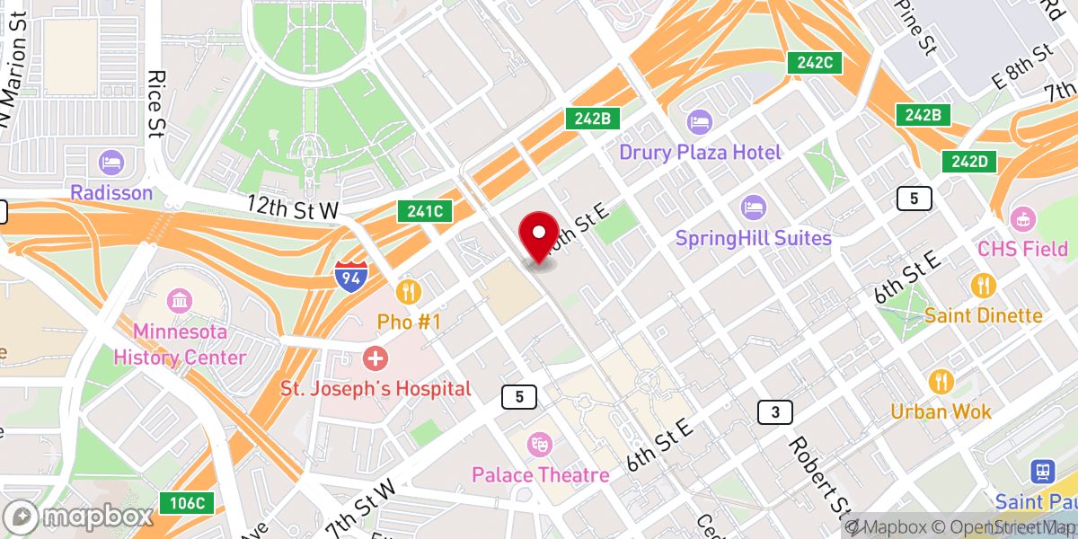 Map showing location of St Louis King Of France Church