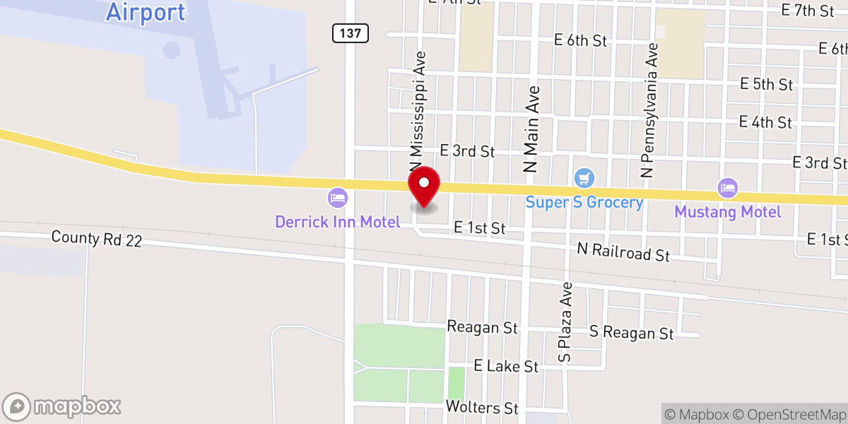 Map showing location of St. Margaret's Catholic Church
