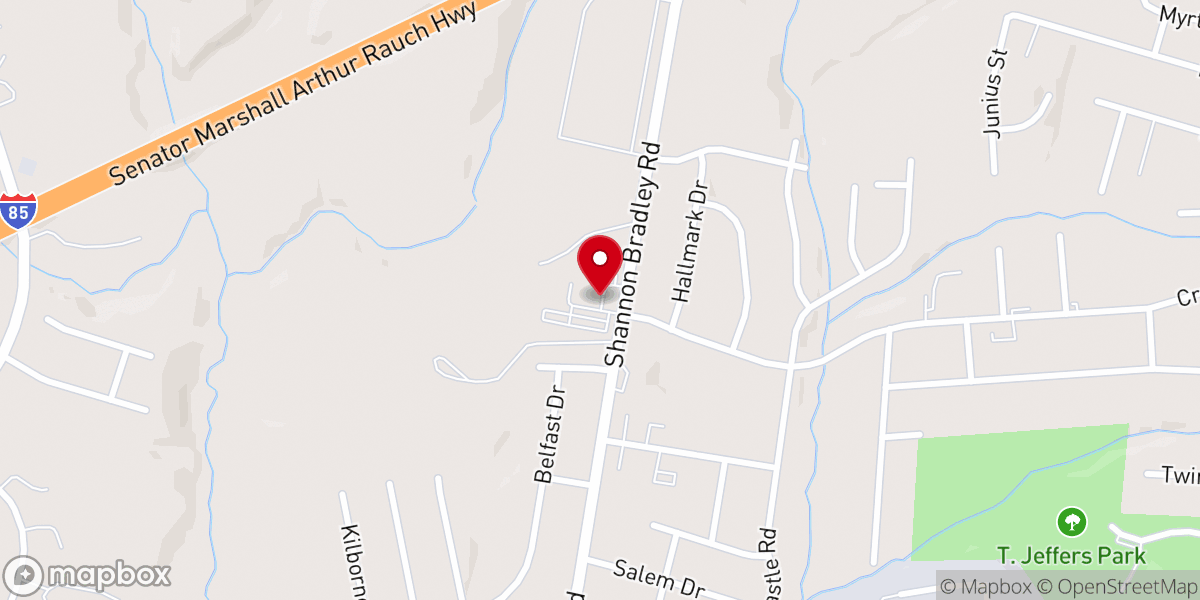 Map showing location of Iglesia Vida de Reino