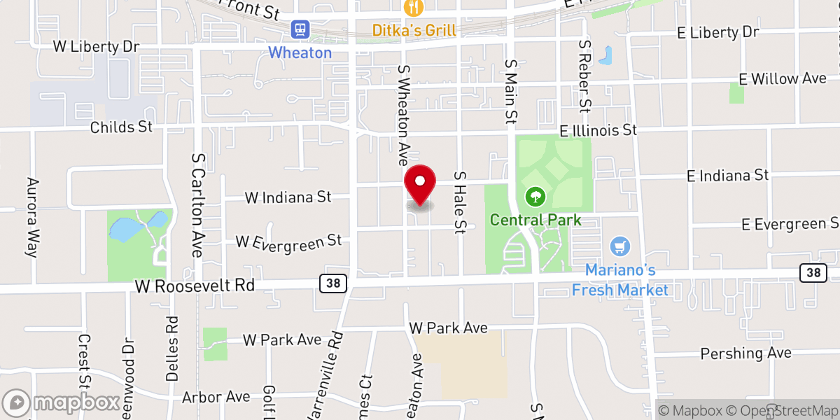 Map showing location of Christ Our Advocate