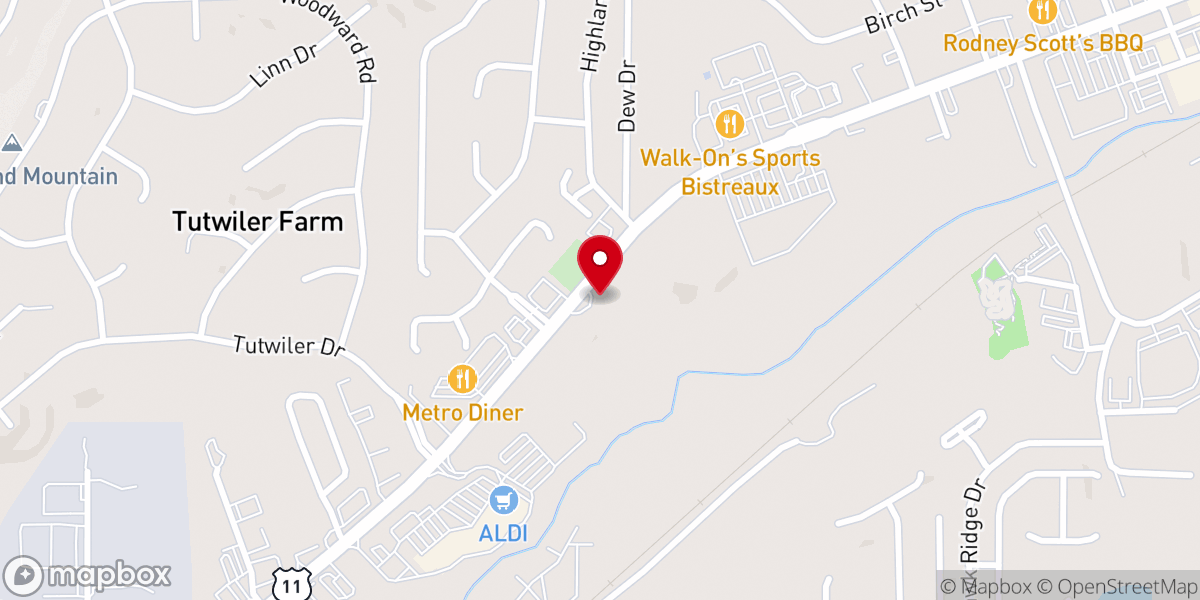 Map showing location of First Presbyterian Church