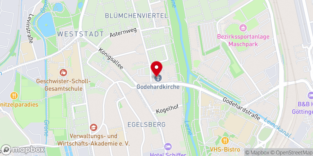 Map showing location of Kath. Pfarrkirche St. Godehard