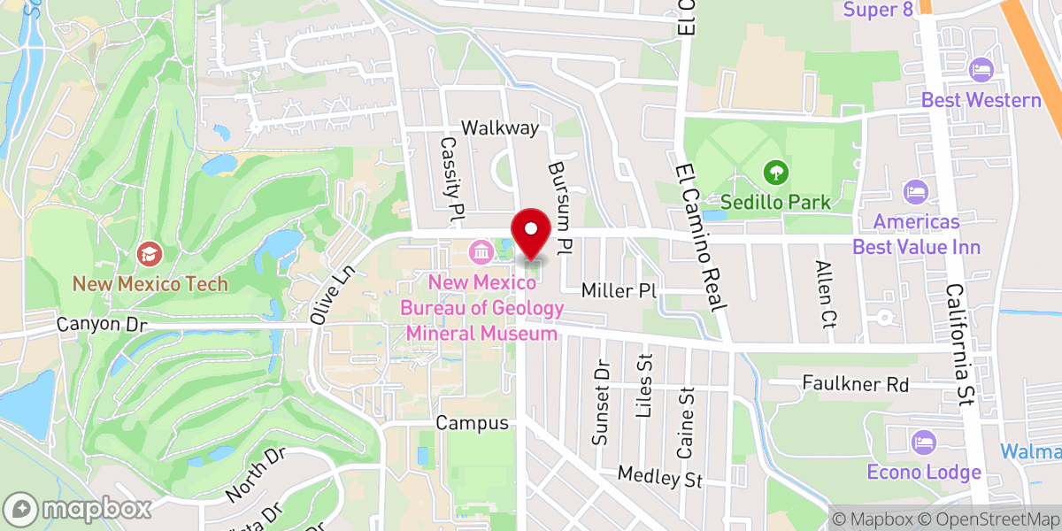 Map showing location of The Epsicopal Church of the Epiphany