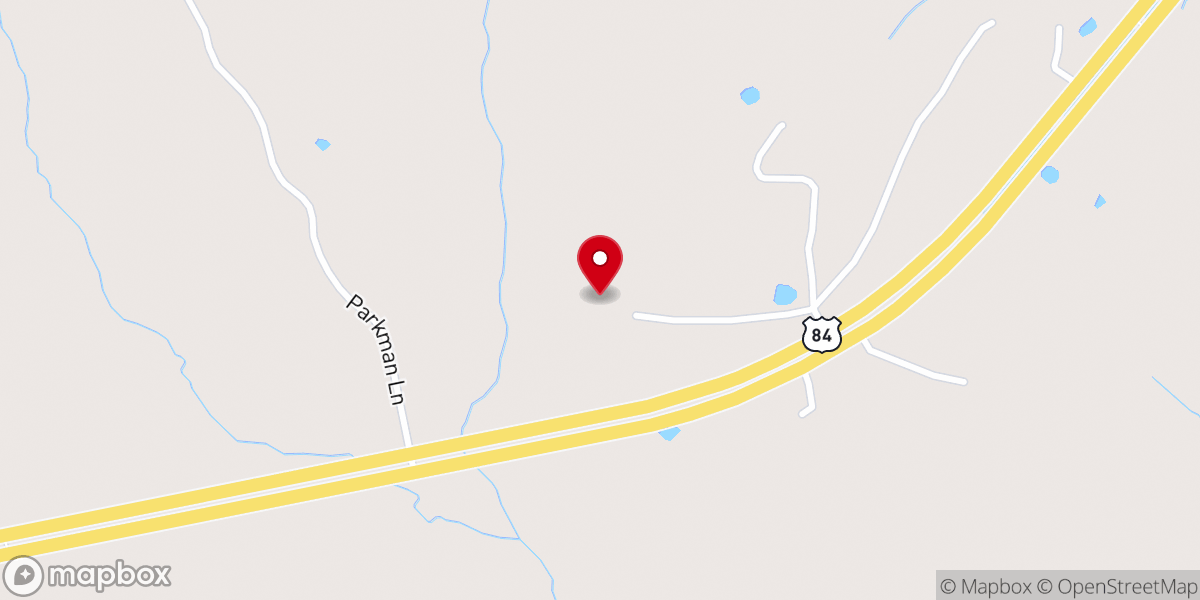 Map showing location of Pen Oak MB Church