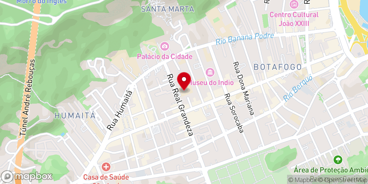 Map showing location of Christ Church Rio