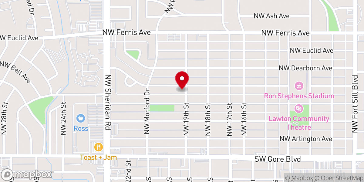 Map showing location of Liberty Baptist Church