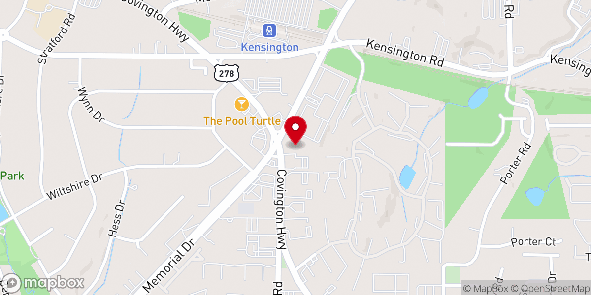 Map showing location of Crossroads Bible Church