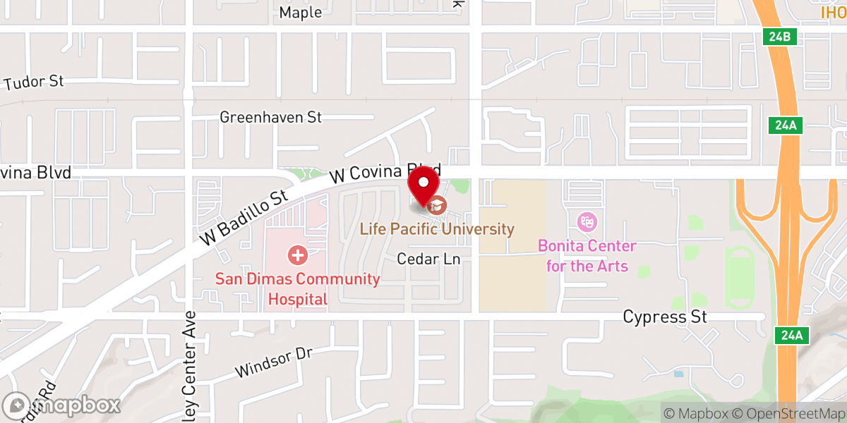 Map showing location of Lifehouse Foursquare Church