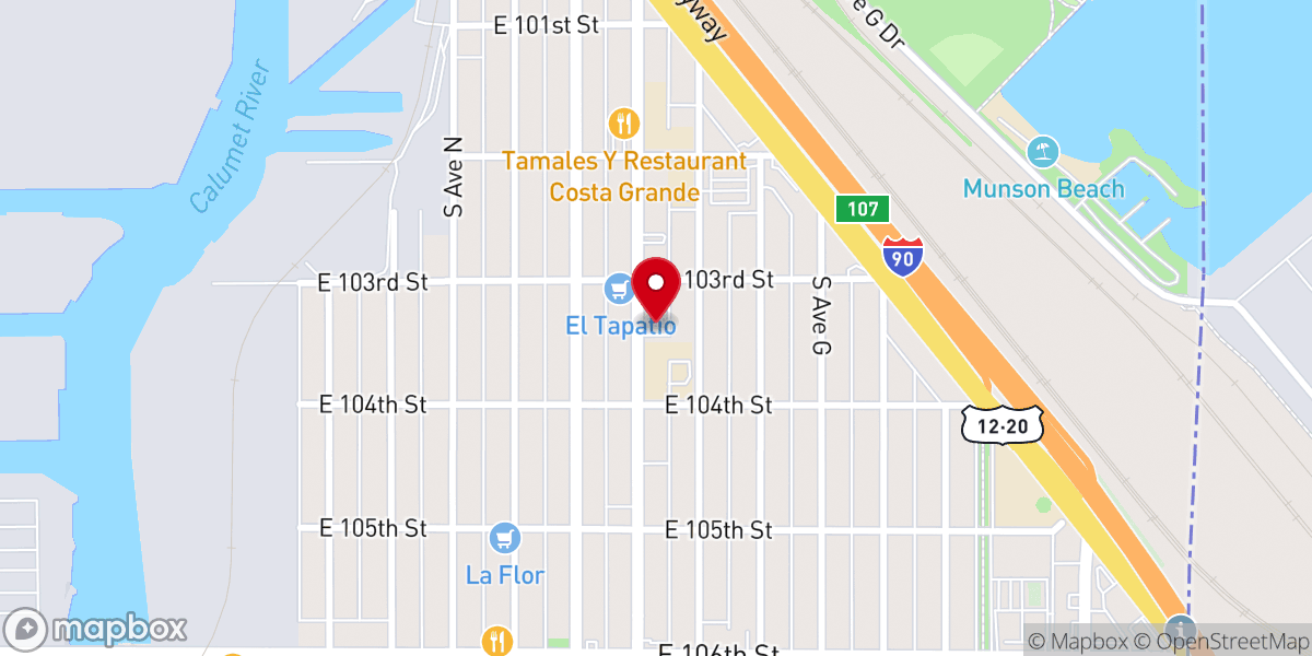 Map showing location of Community Christian Church of Chicago
