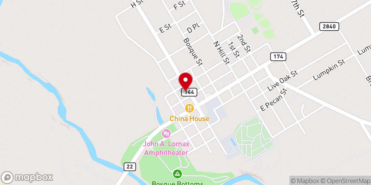 Map showing location of Lighthouse Baptist Church