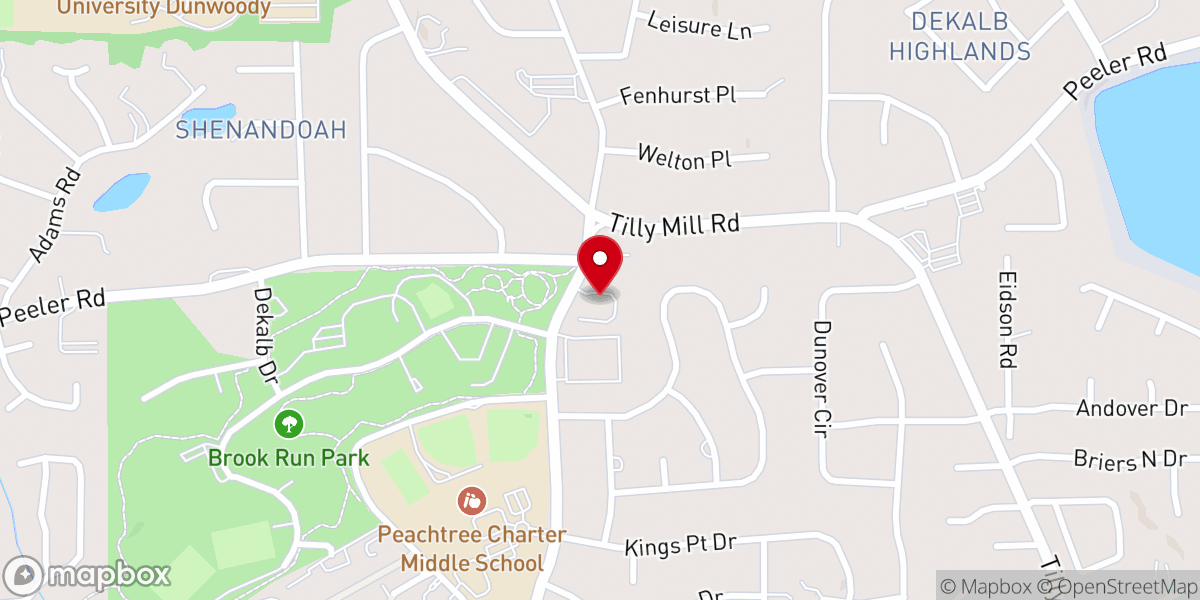 Map showing location of St Barnabas Anglican Church