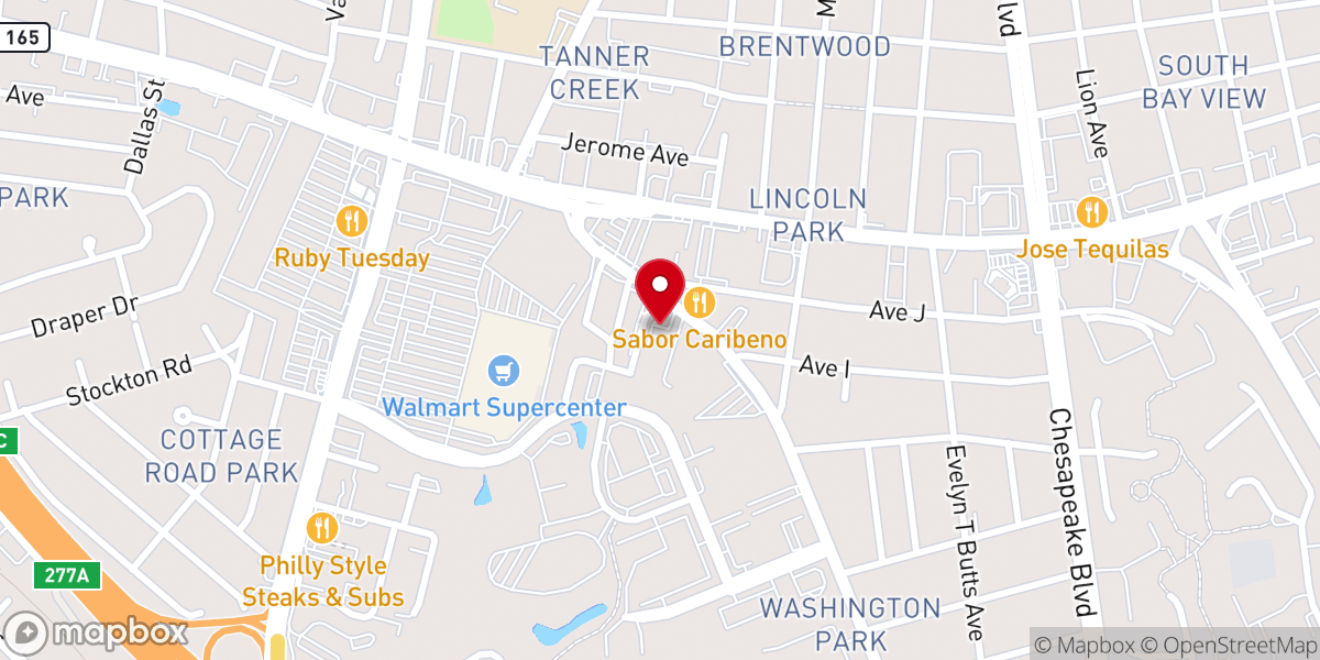 Map showing location of Healing Word Fellowship Church