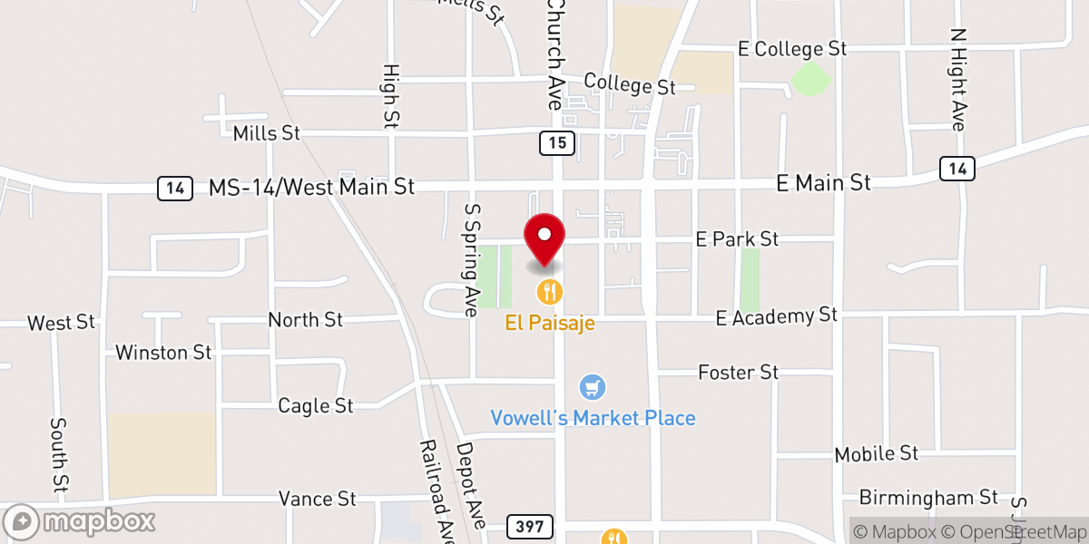 Map showing location of Louisville City Clerk