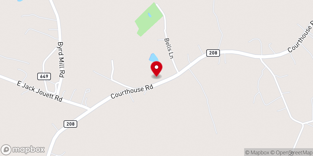 Map showing location of Christ Reformed Baptist Church