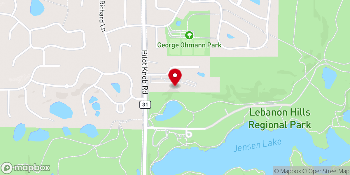 Map showing location of Chapel Hill Baptist Church