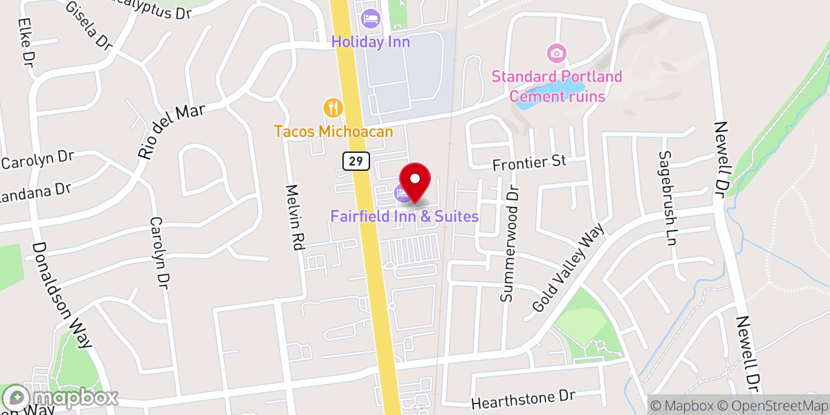 Map showing location of Holy Family Catholic Church