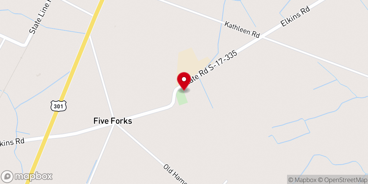 Map showing location of Saint Matthews Church