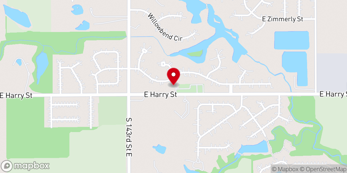 Map showing location of Anchor Baptist Church