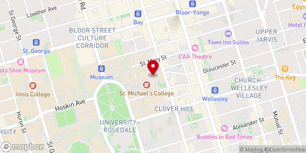Map showing location of St. Basil's Church