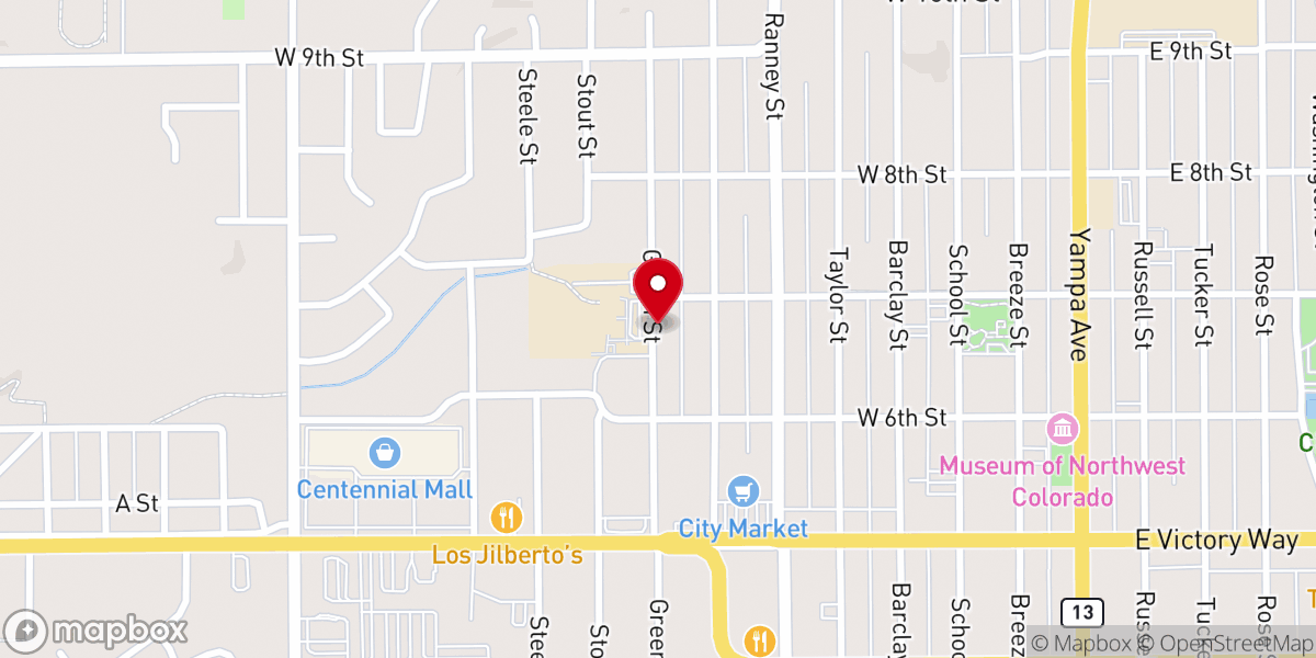 Map showing location of St John's Greek Orthodox Church