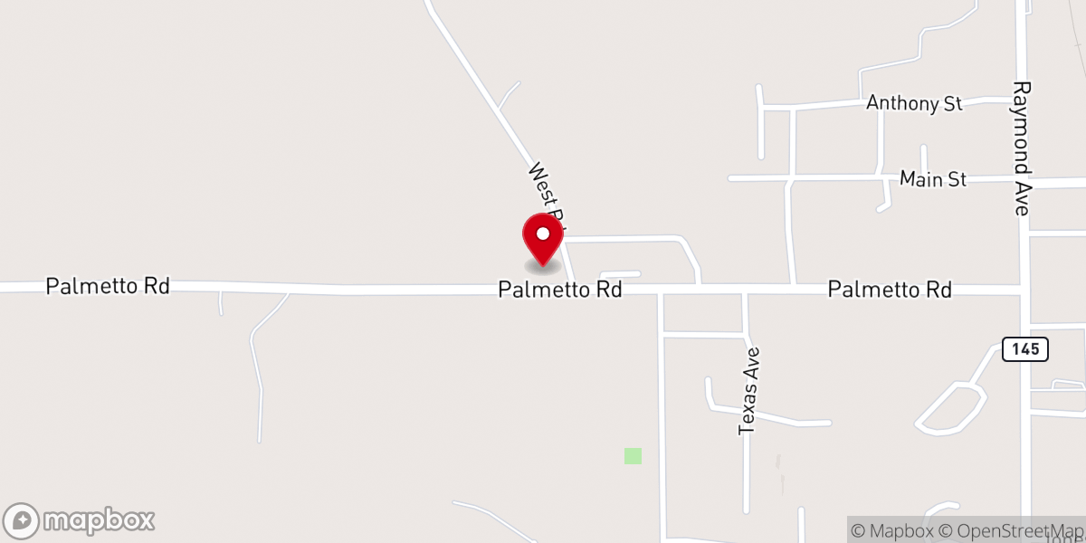 Map showing location of Verona Christian Church
