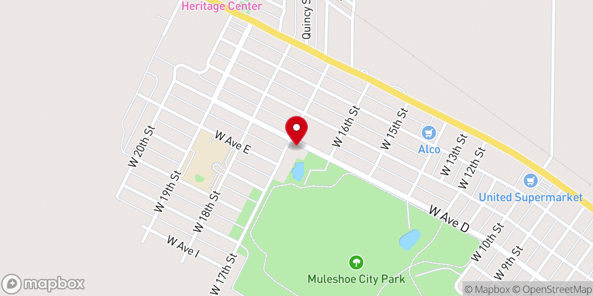 Map showing location of Richland Hills Baptist Church