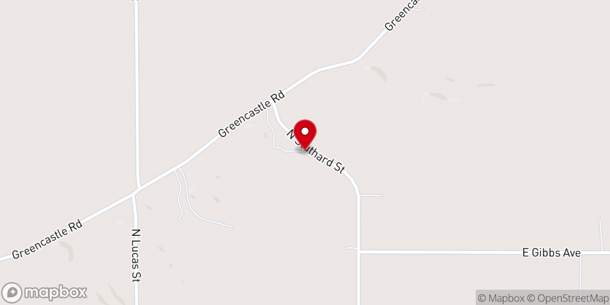 Map showing location of Sulfur Springs Church