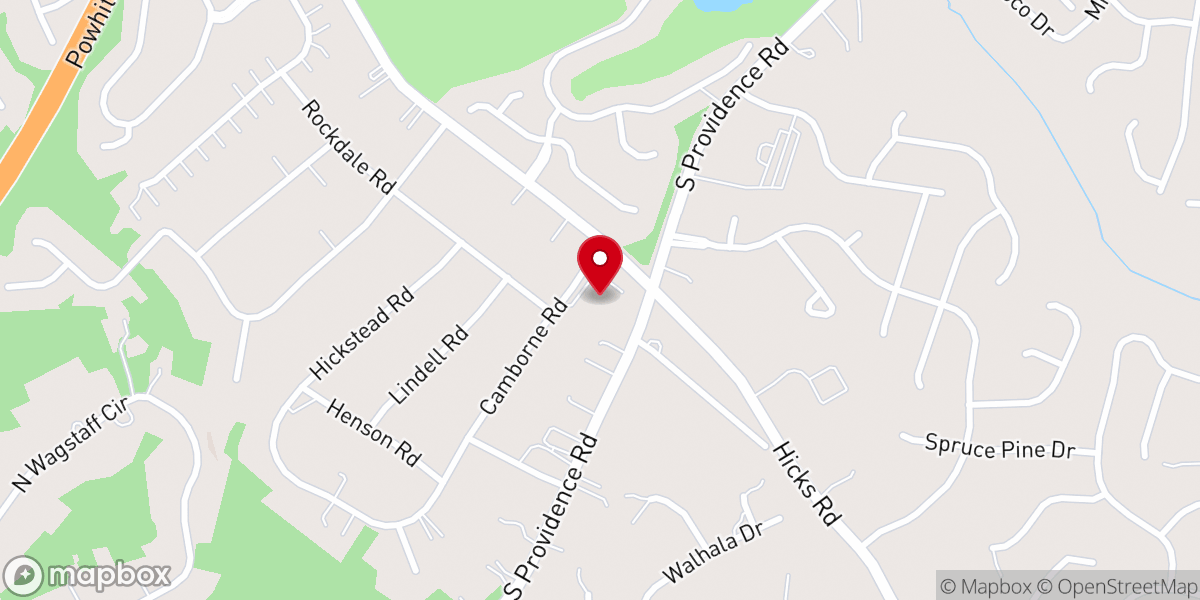 Map showing location of Saint David's Episcopal Church
