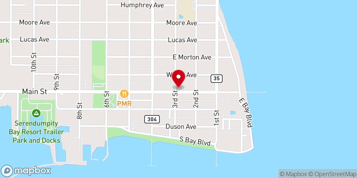Map showing location of Saint Johns Episcopal Church