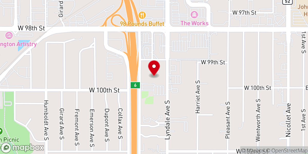 Map showing location of Nativity of Mary Catholic Church