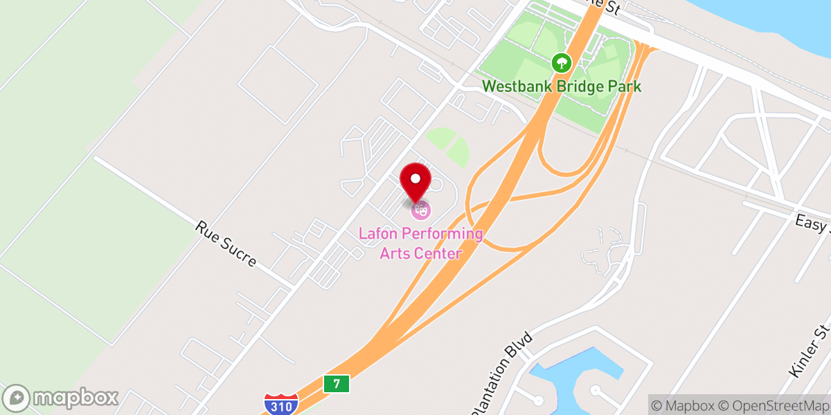 Map showing location of Lafon Performing Arts Center