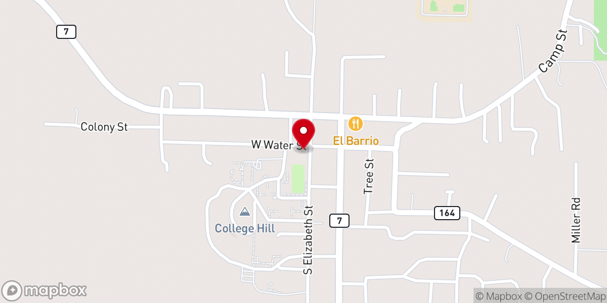 Map showing location of Dover United Methodist Church