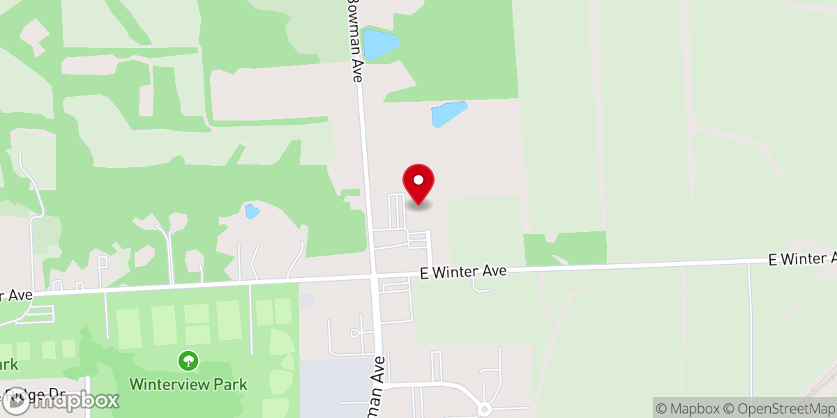 Map showing location of Life Church