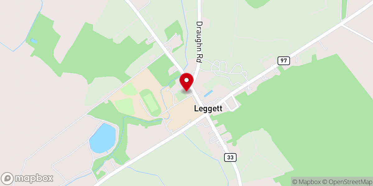 Map showing location of William and Mary Hart Presbyterian Church