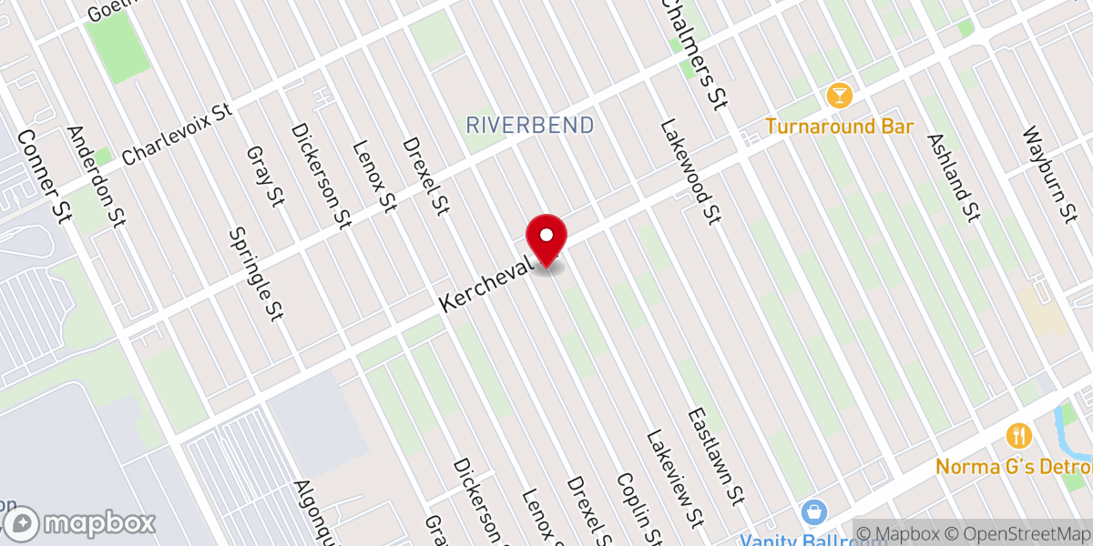 Map showing location of Evangel Church of God & Christ